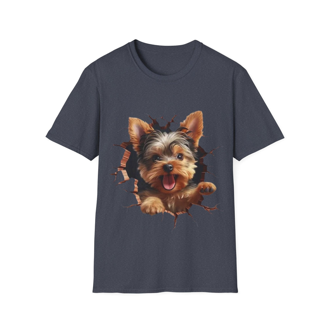 Cute Yorkie 3D Graphic Tee – Pet Gift