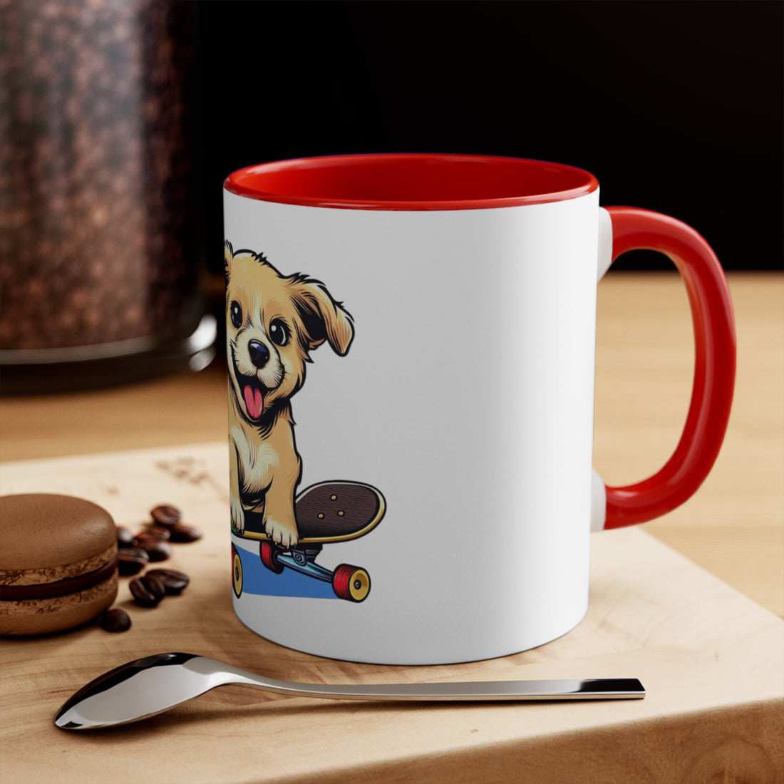 Skateboarding Puppy Mug – Funny Dog Gift