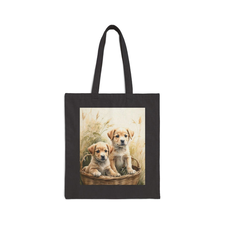 Adorable Puppy Lovers Cotton Tote – Eco-Friendly Gift