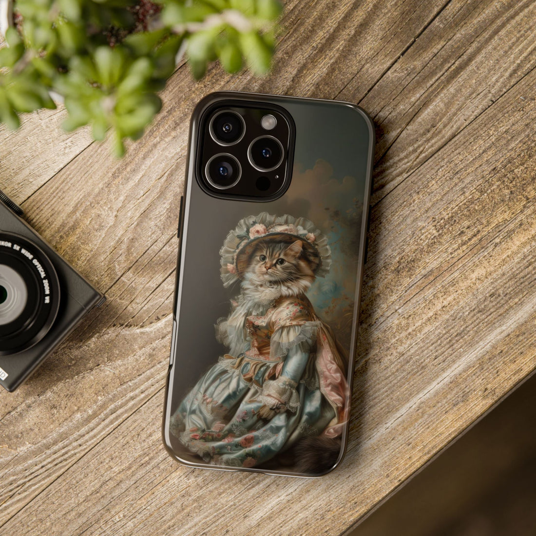Charming Vintage Cat Phone Case – Unique Gift