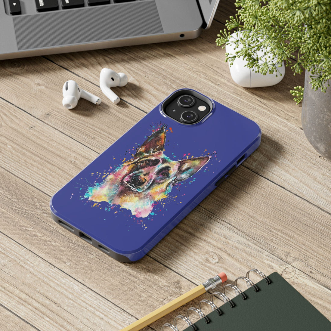 Vibrant Dog Art Tough Phone Case – Unique Gift