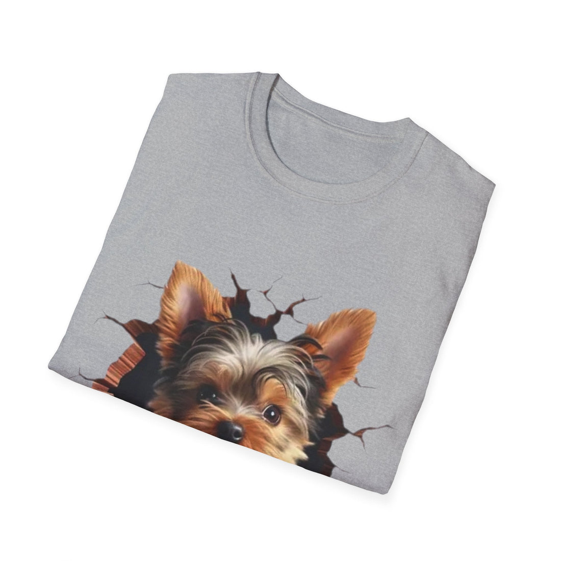 Cute Yorkie 3D Graphic Tee – Pet Gift