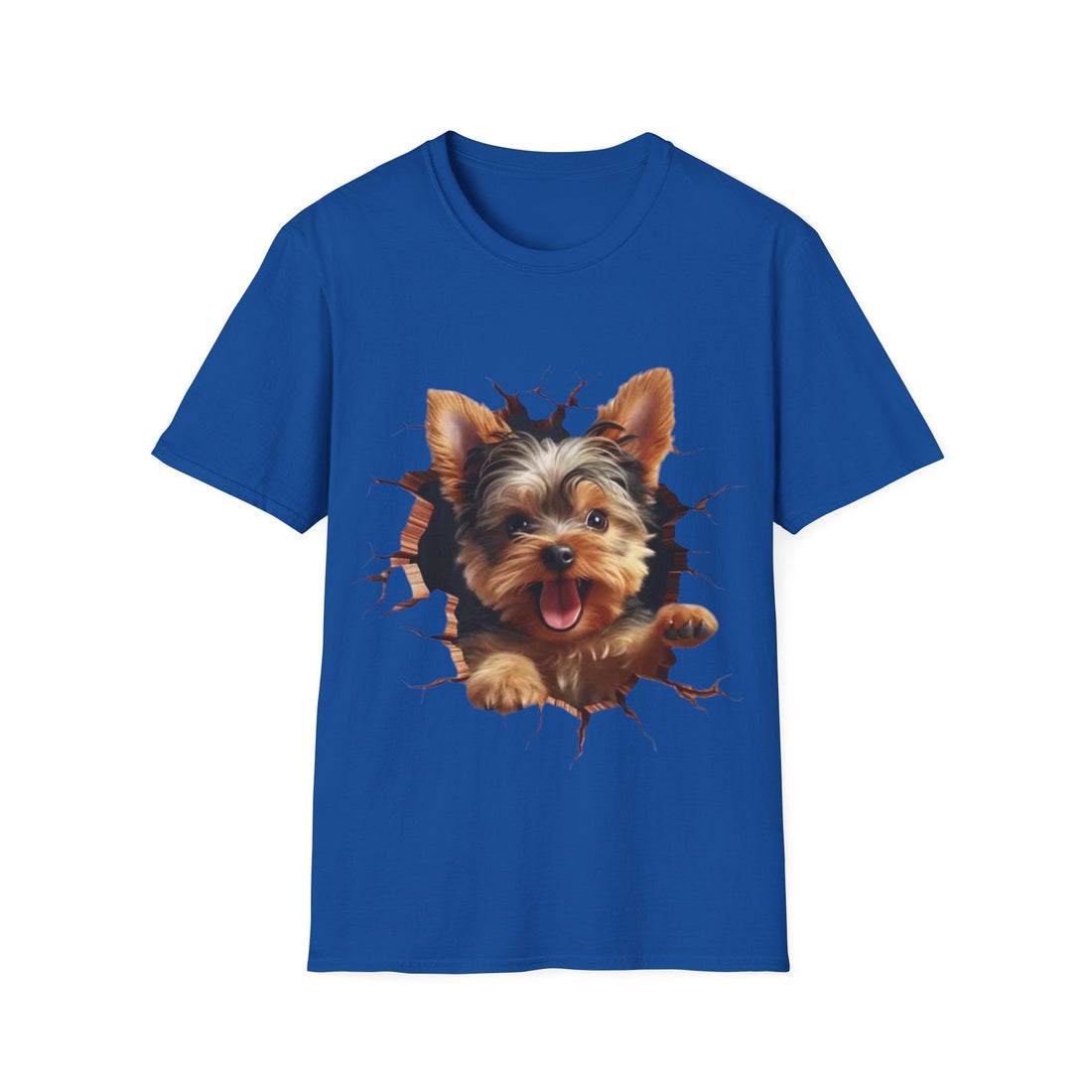 Cute Yorkie 3D Graphic Tee – Pet Gift