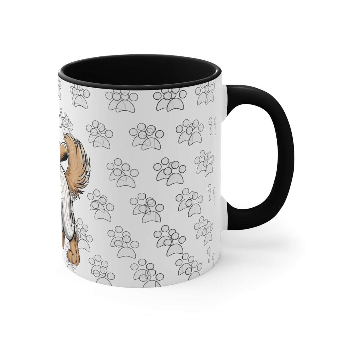 Playful Dog Accent Mug – Cute Pet Gift