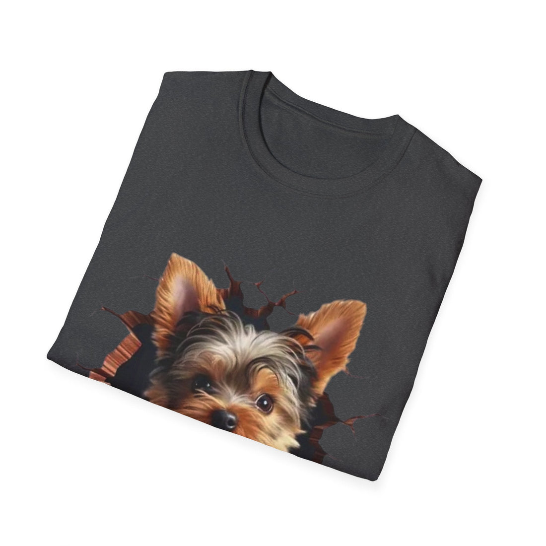 Cute Yorkie 3D Graphic Tee – Pet Gift