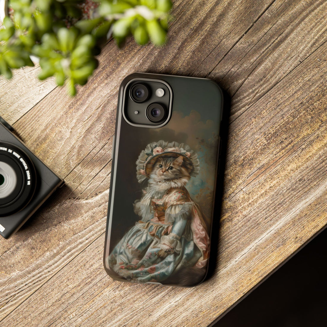 Charming Vintage Cat Phone Case – Unique Gift