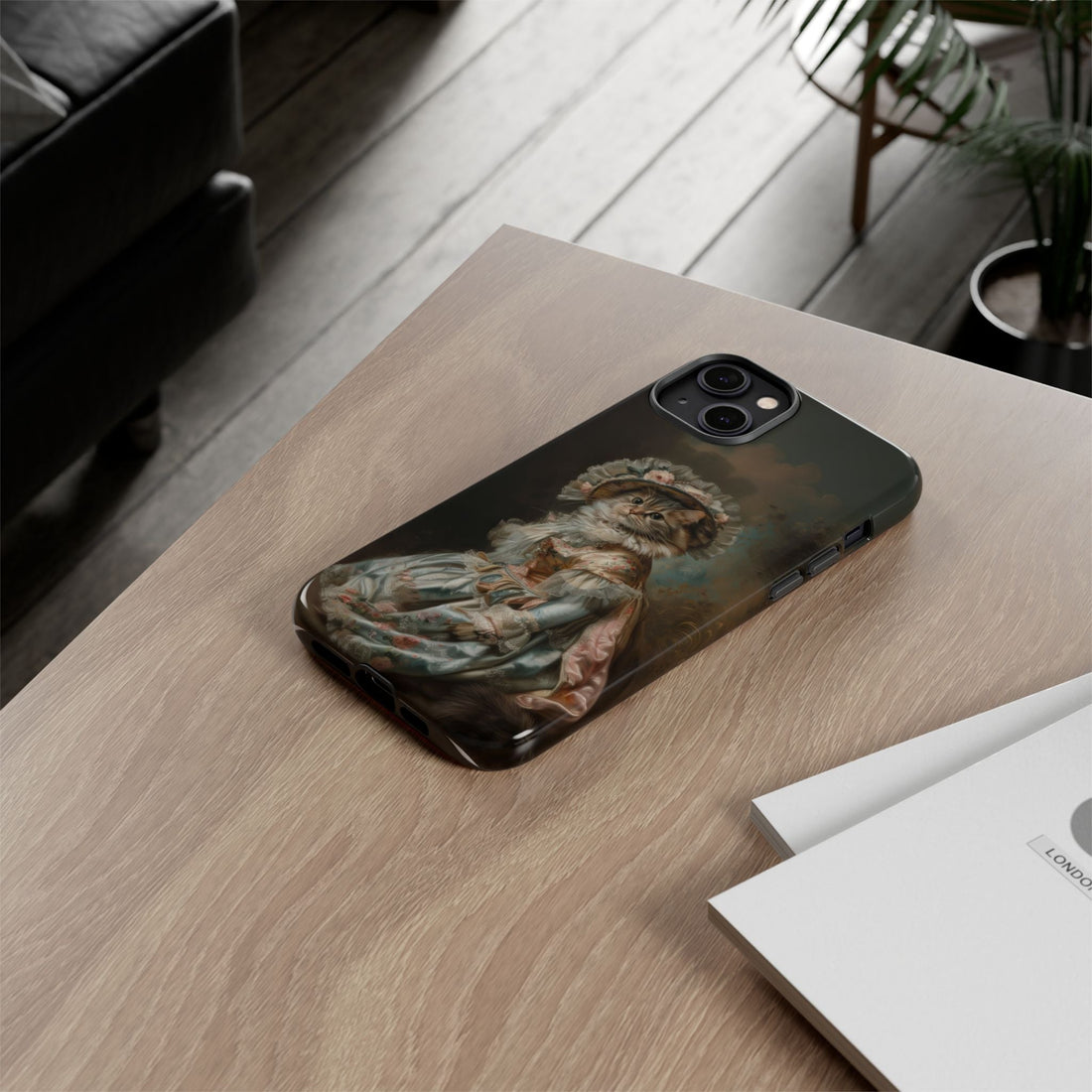 Charming Vintage Cat Phone Case – Unique Gift