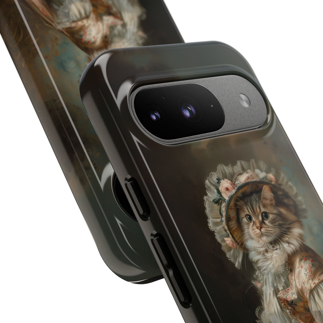 Charming Vintage Cat Phone Case – Unique Gift