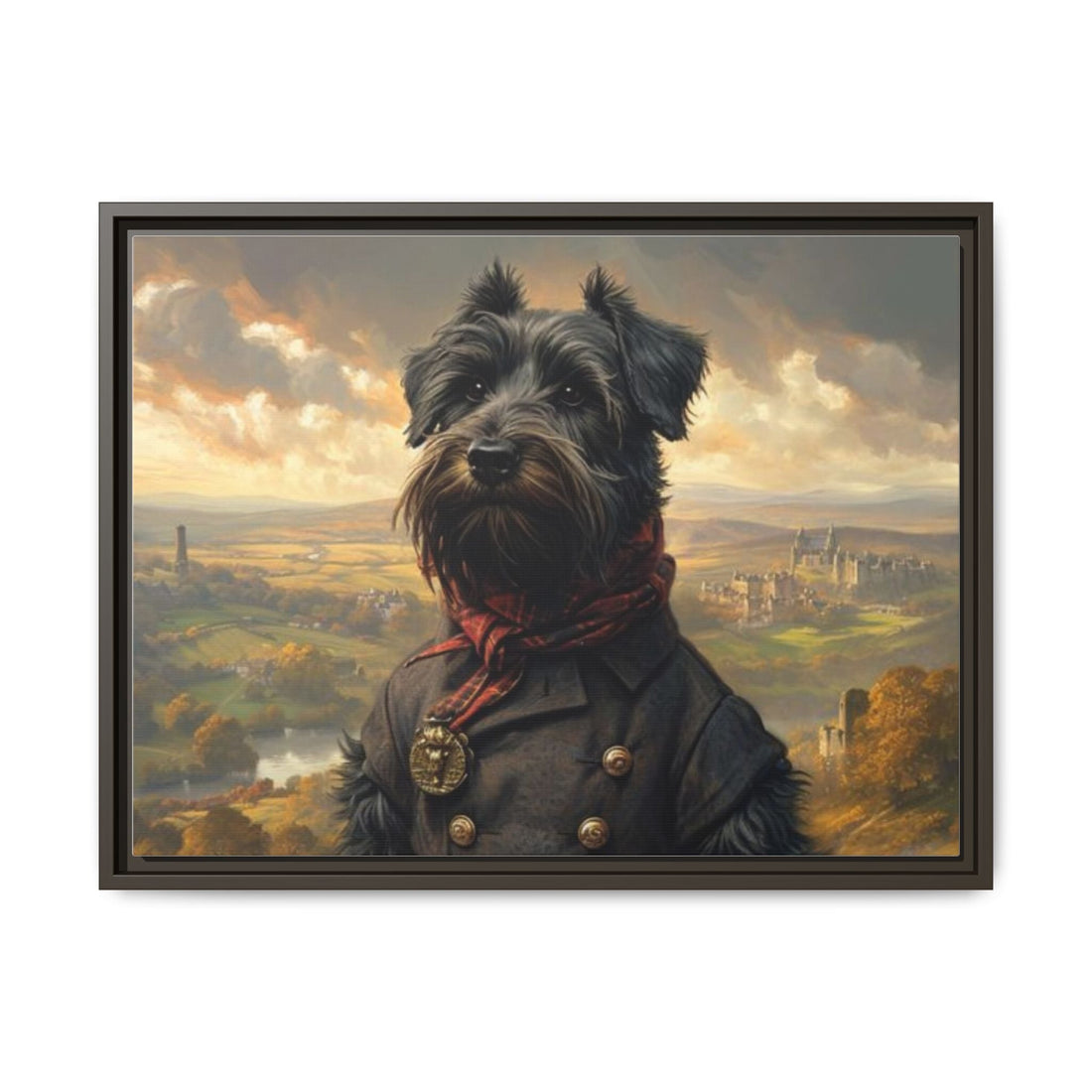 Framed Dog Portrait Canvas – Unique Wall Art