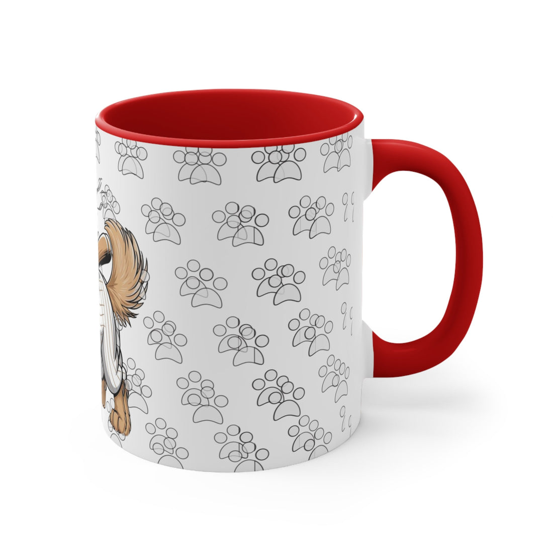 Playful Dog Accent Mug – Cute Pet Gift