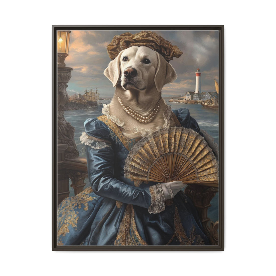 Whimsical Dog Portrait Canvas – Unique Pet Art