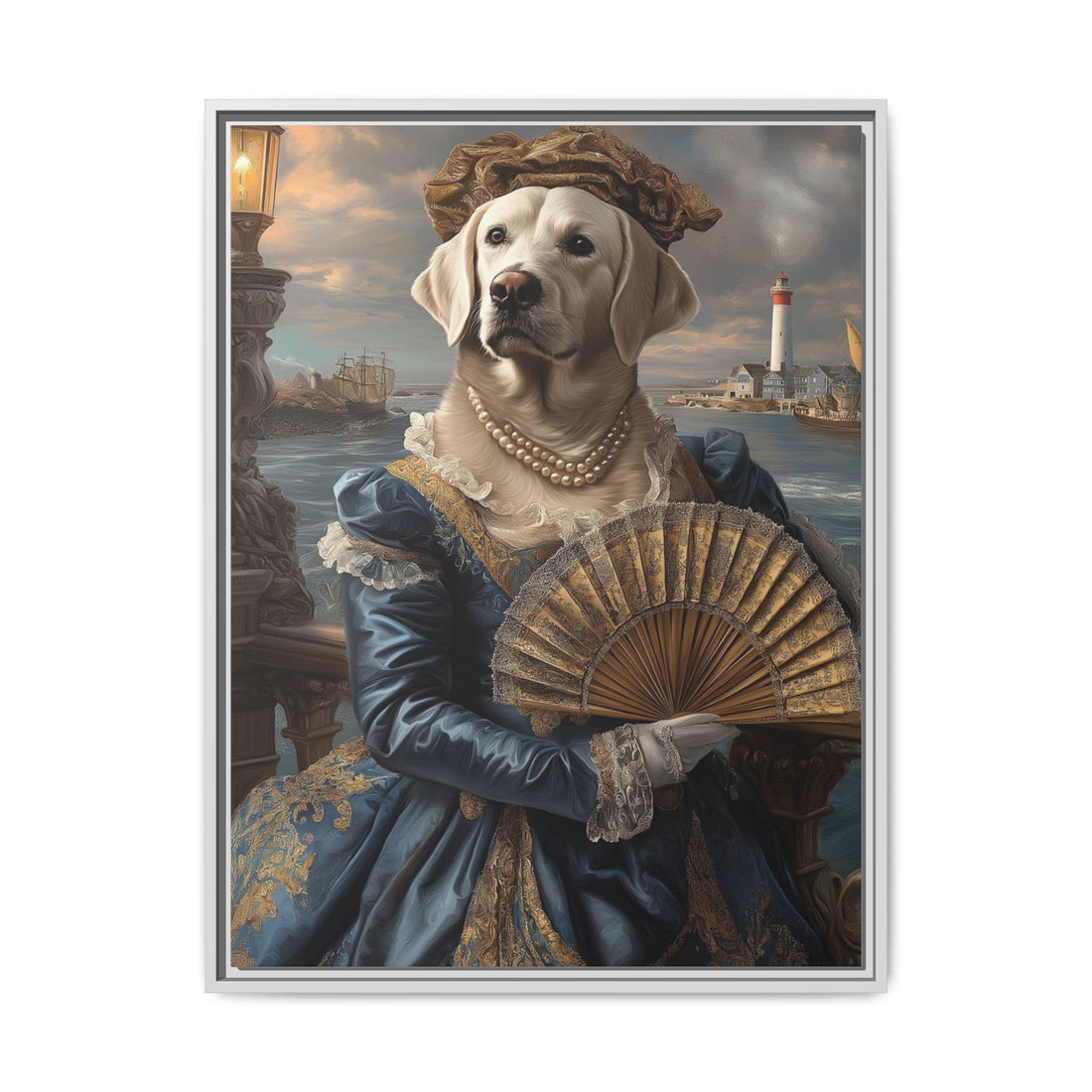 Whimsical Dog Portrait Canvas – Unique Pet Art