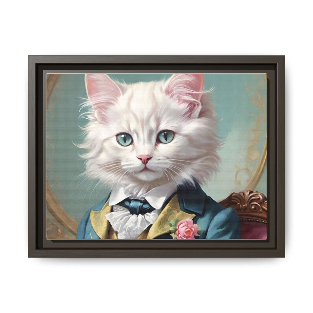 Framed Cat Portrait Art – Unique Wall Decor