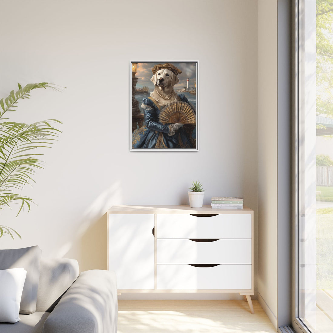 Whimsical Dog Portrait Canvas – Unique Pet Art
