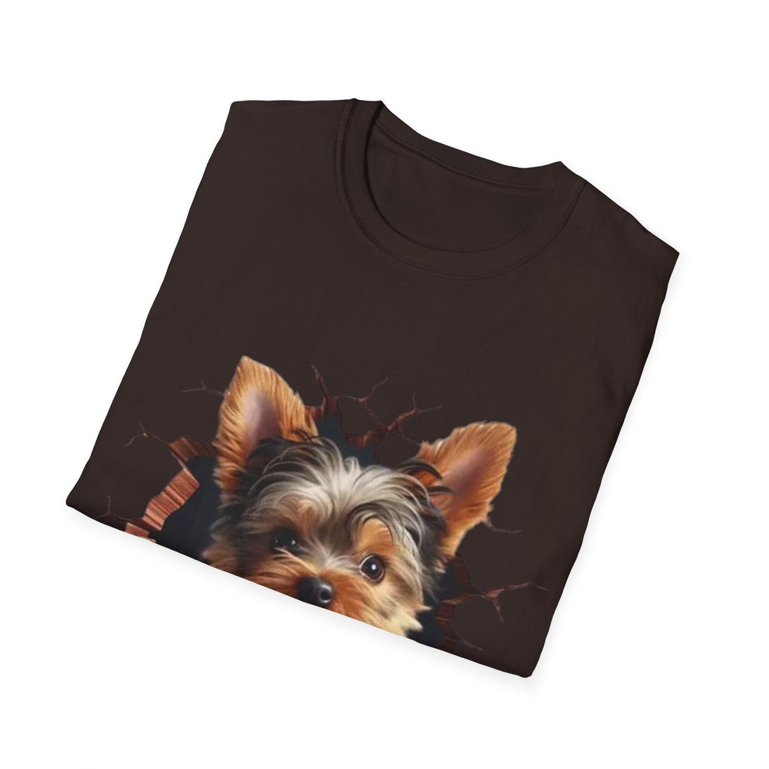 Cute Yorkie 3D Graphic Tee – Pet Gift