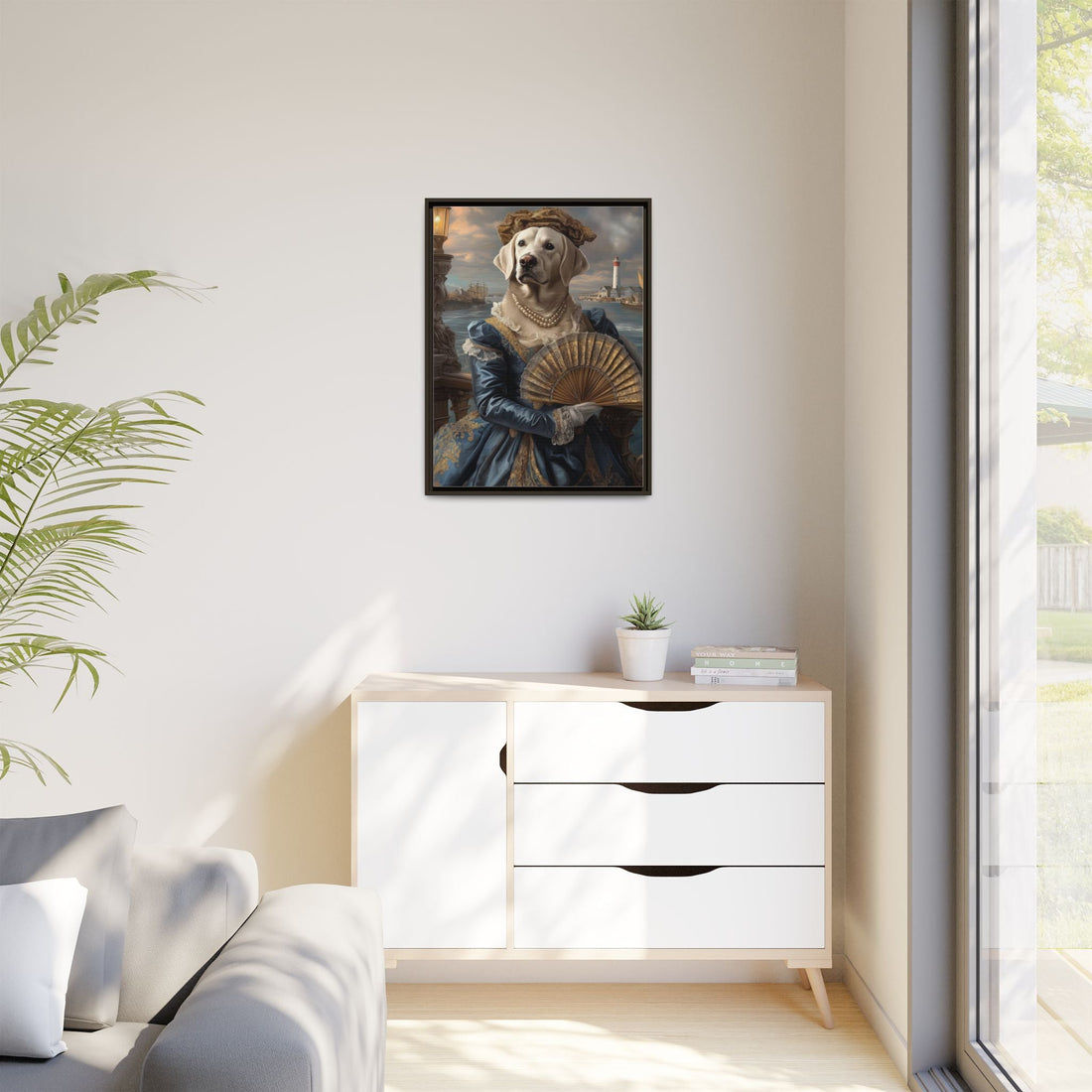 Whimsical Dog Portrait Canvas – Unique Pet Art