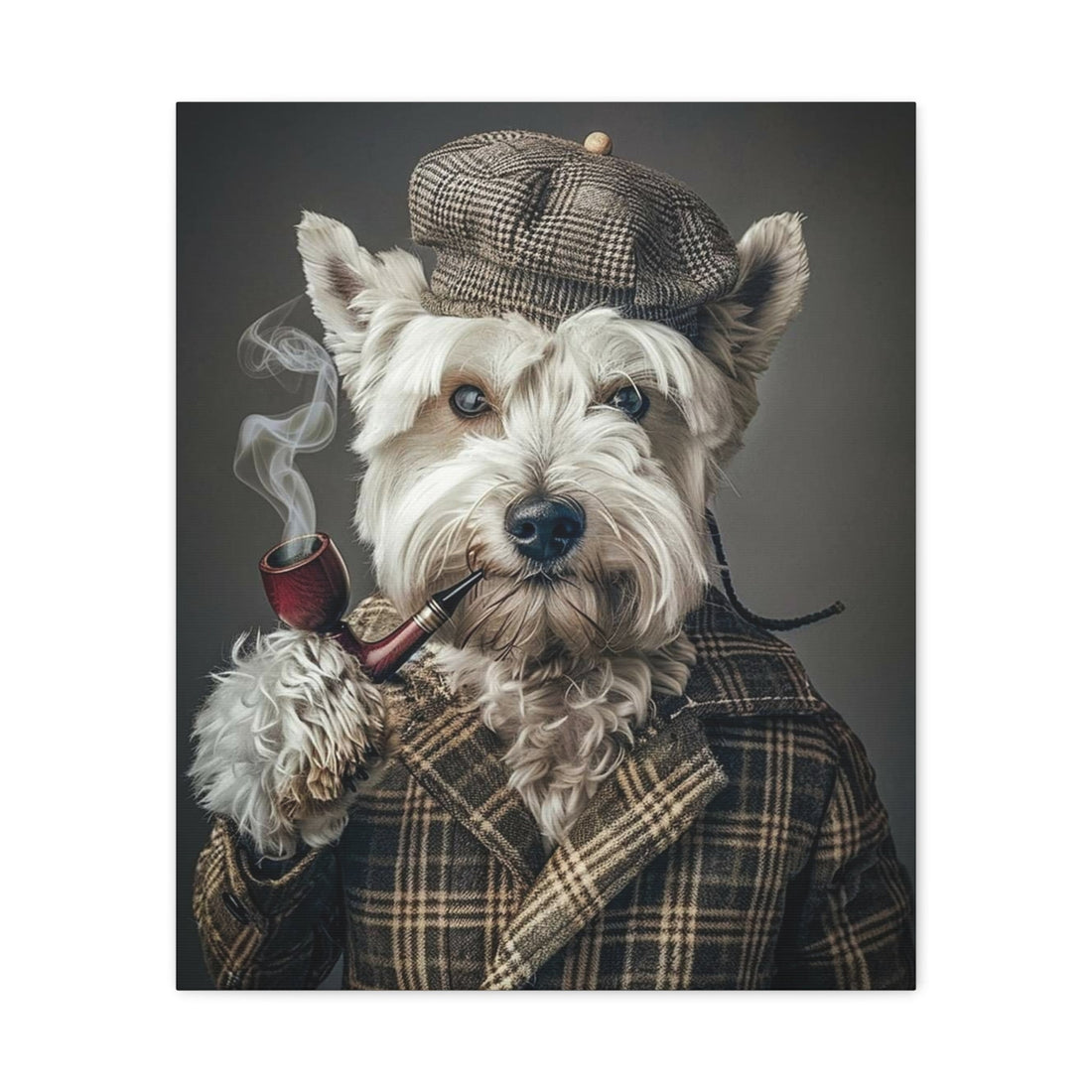 Whimsical Pet Portrait Canvas – Unique Wall Art