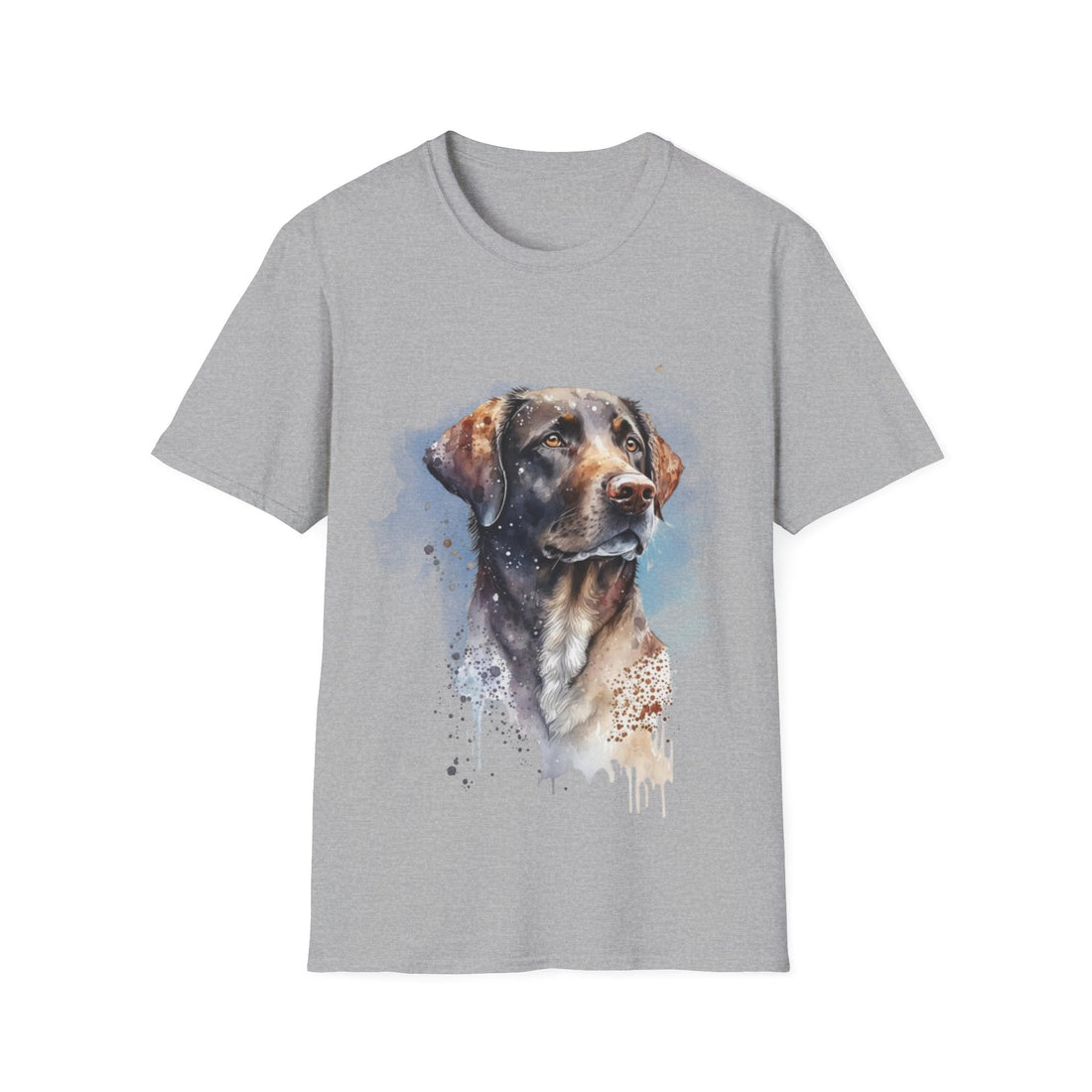 Watercolor Dog Art T-Shirt – Pet Lover Gift