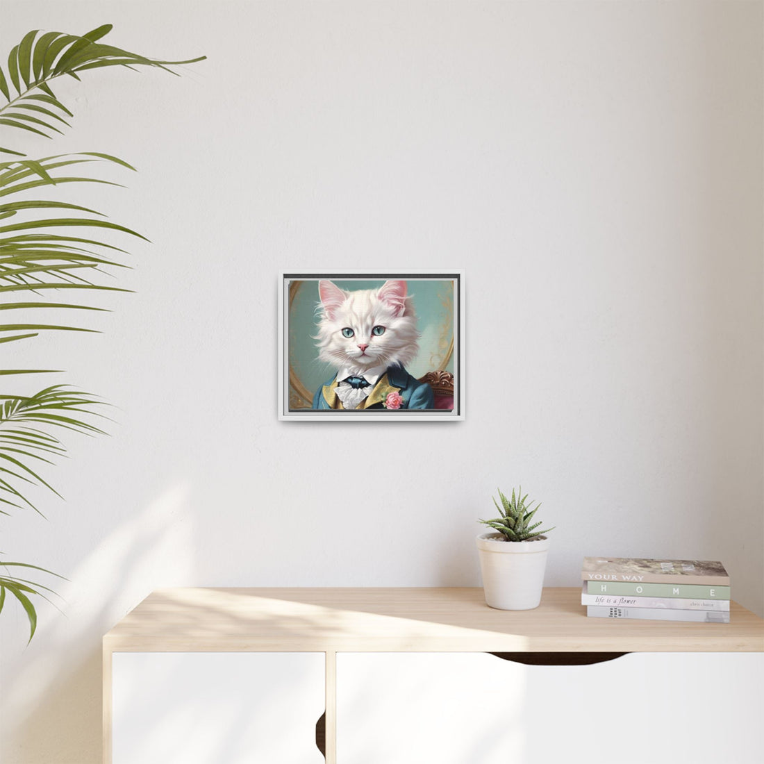 Framed Cat Portrait Art – Unique Wall Decor