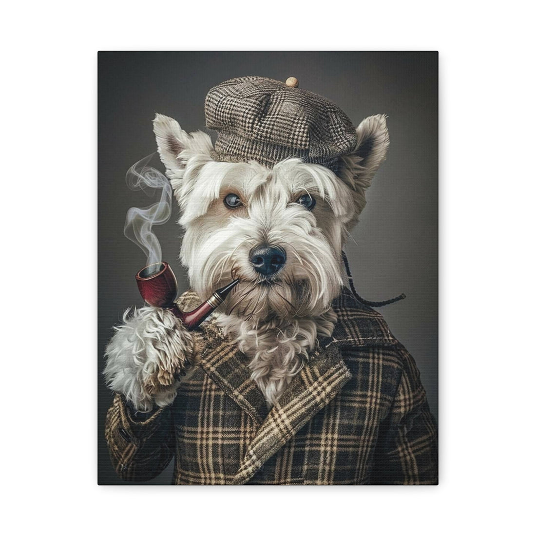 Whimsical Pet Portrait Canvas – Unique Wall Art