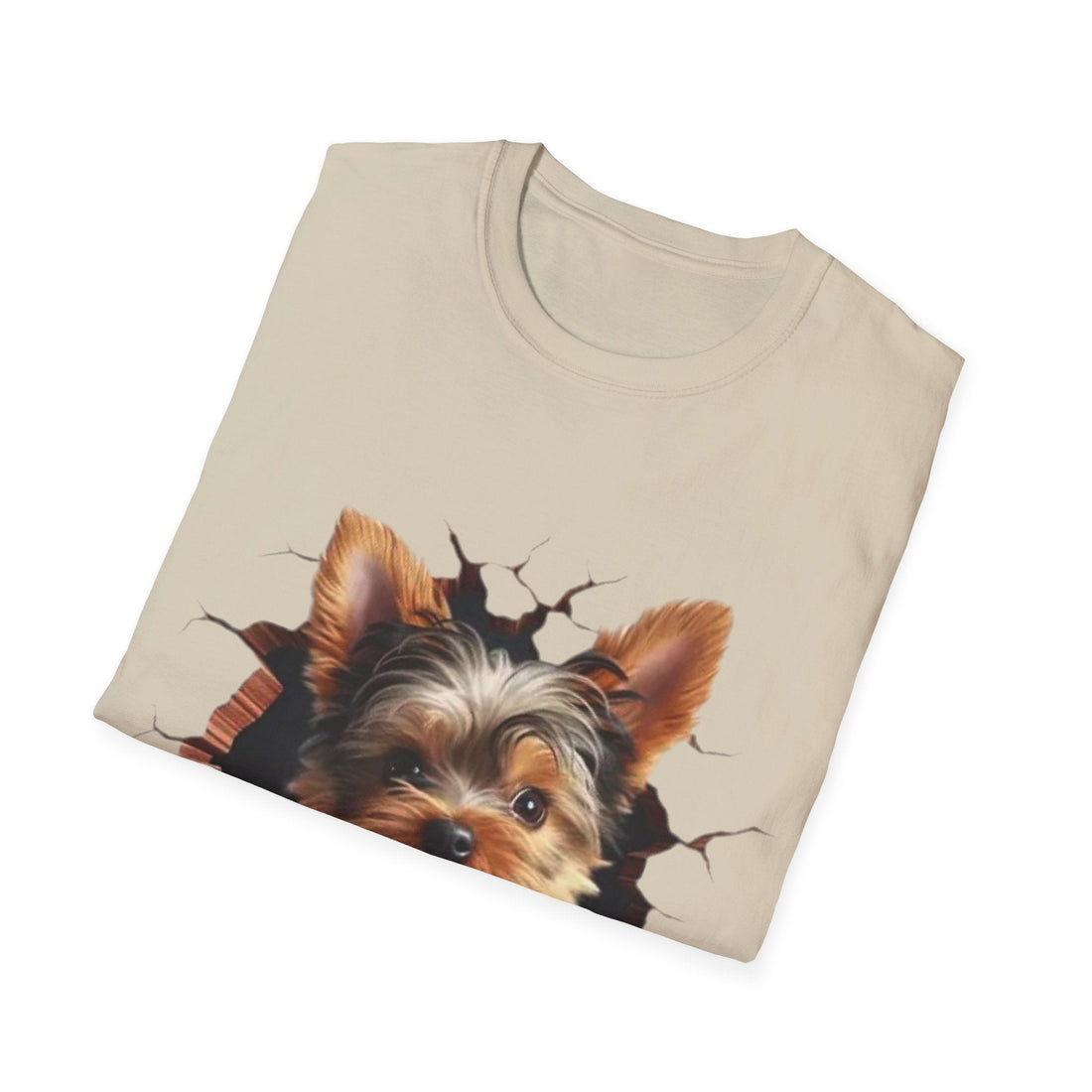 Cute Yorkie 3D Graphic Tee – Pet Gift
