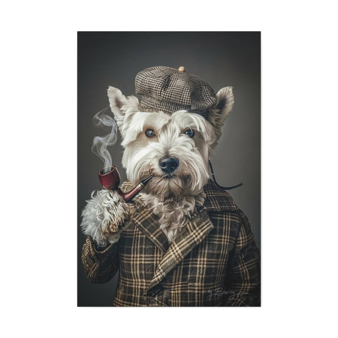 Whimsical Pet Portrait Canvas – Unique Wall Art