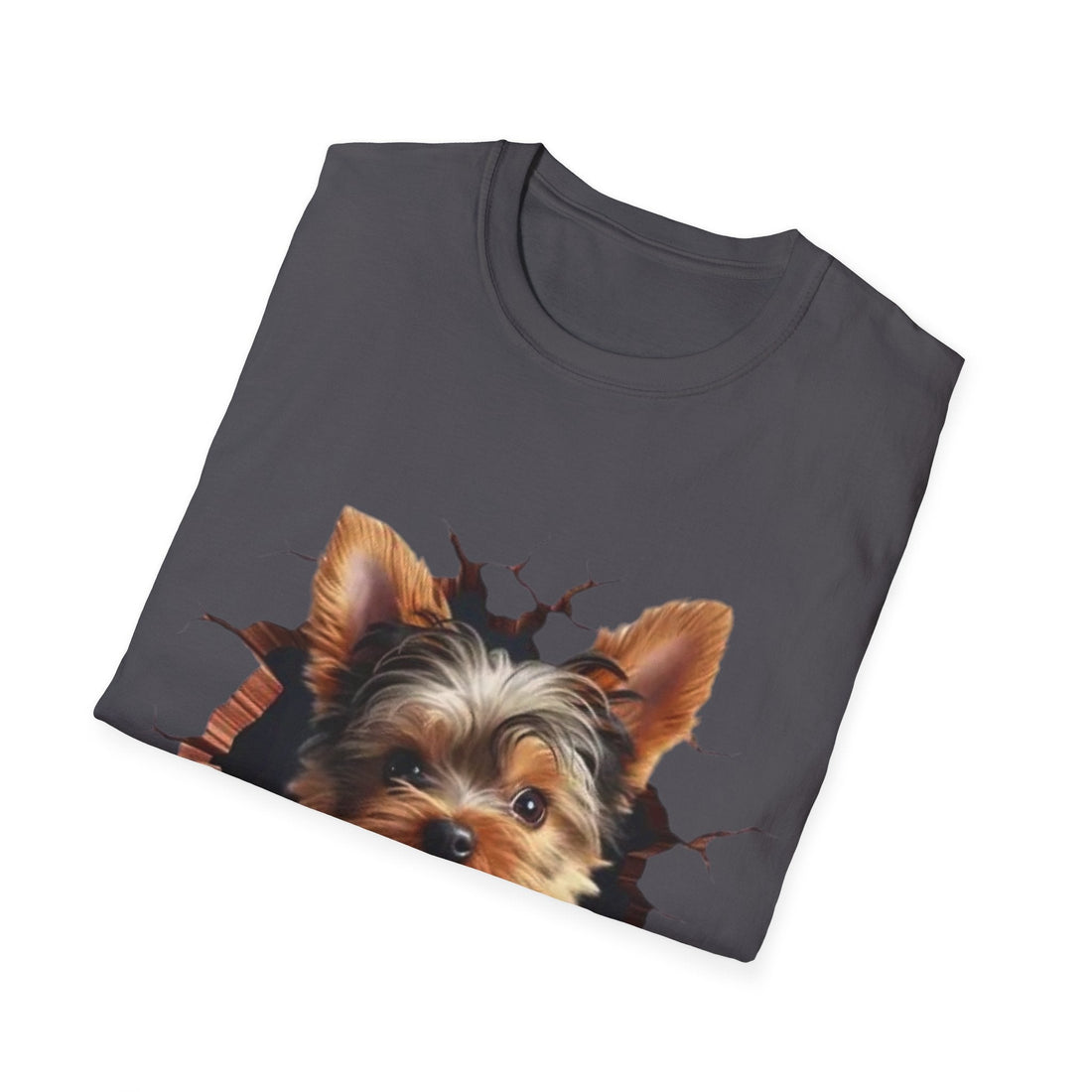Cute Yorkie 3D Graphic Tee – Pet Gift