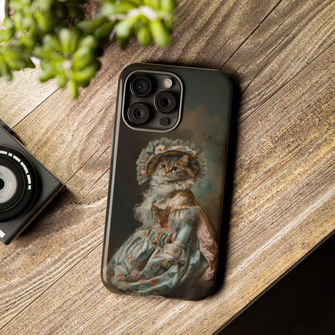 Charming Vintage Cat Phone Case – Unique Gift