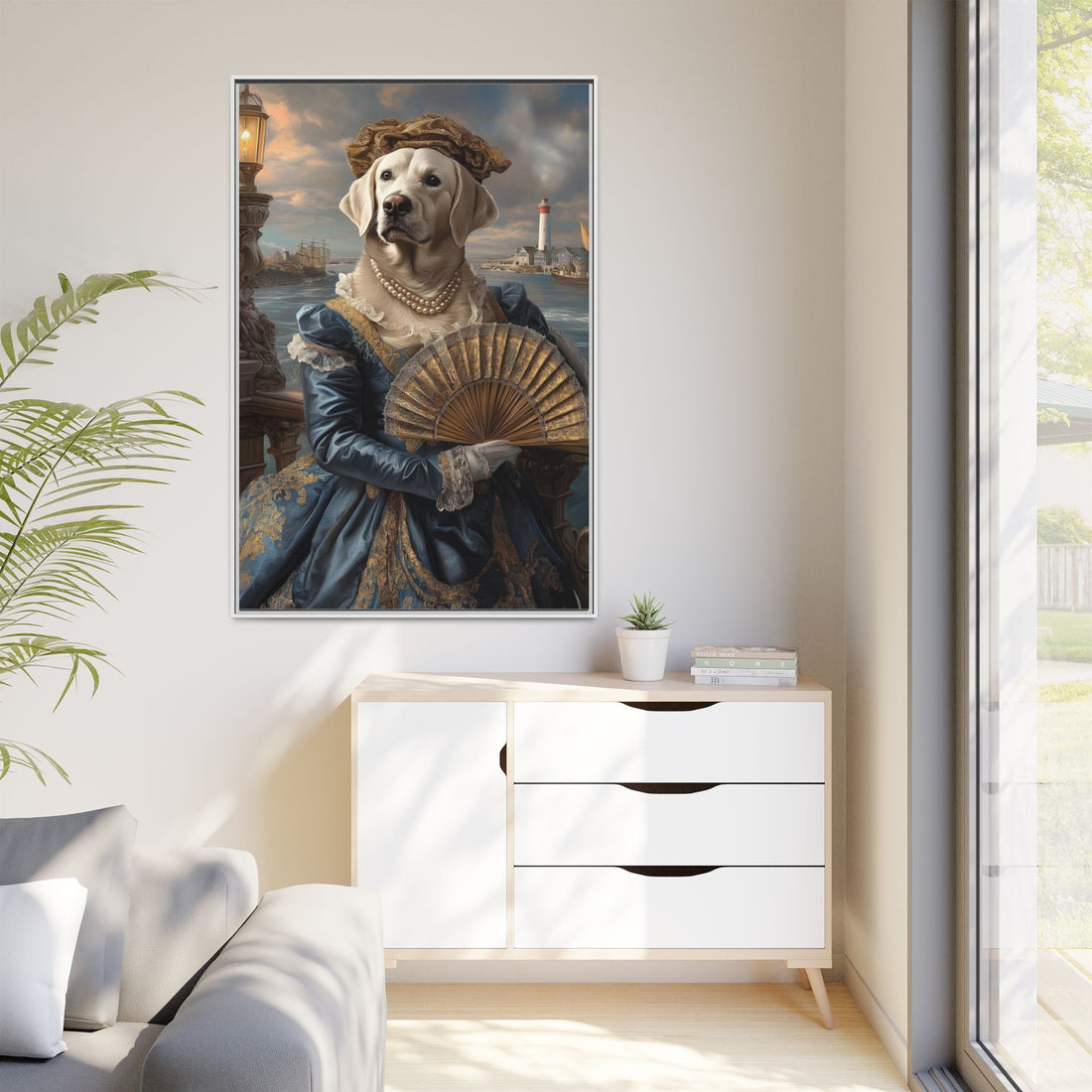 Whimsical Dog Portrait Canvas – Unique Pet Art