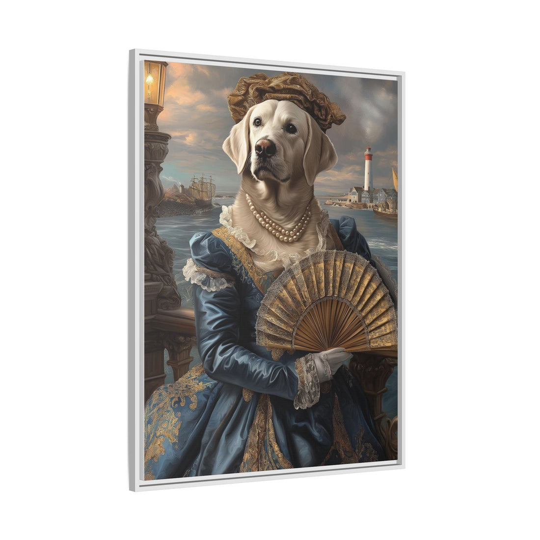 Whimsical Dog Portrait Canvas – Unique Pet Art