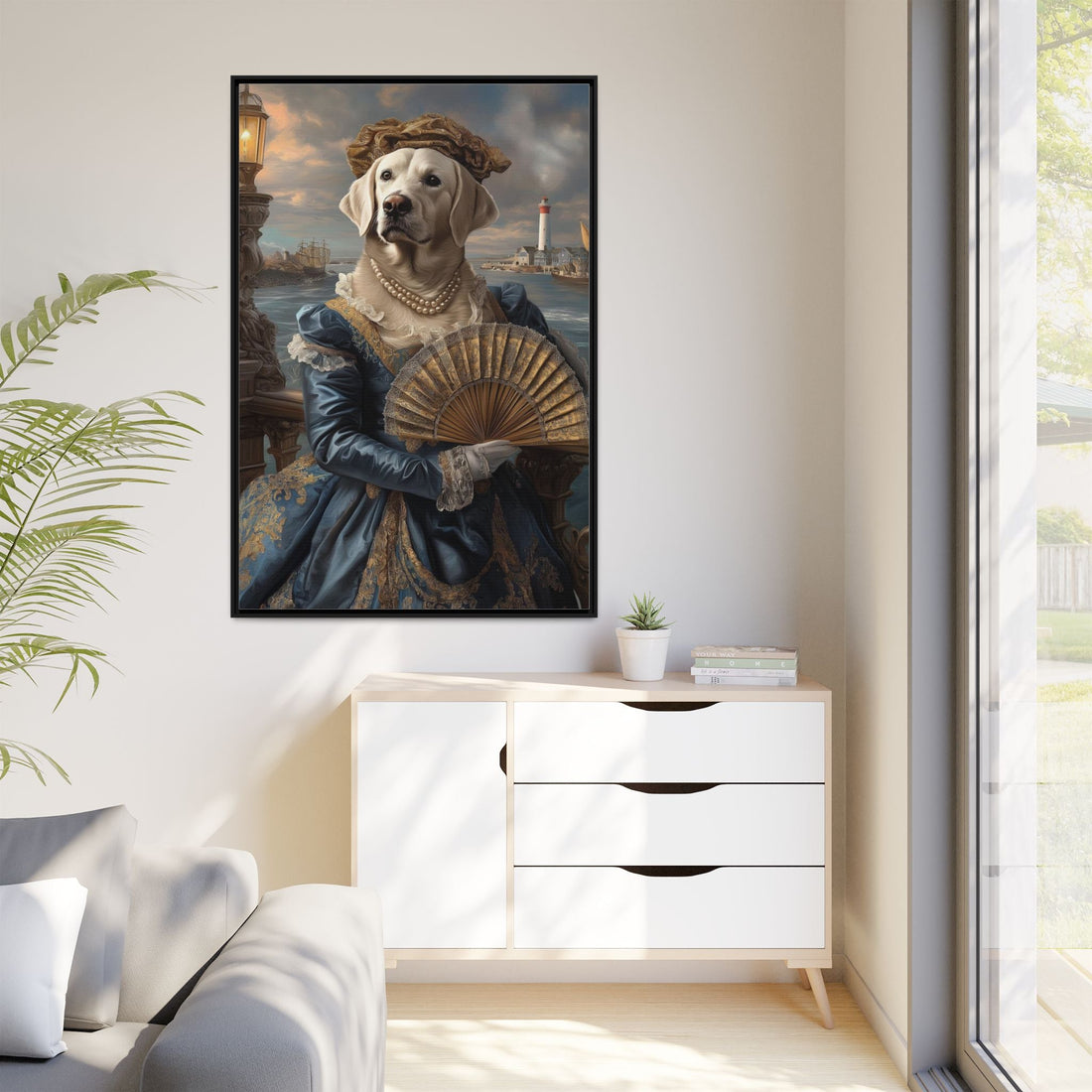 Whimsical Dog Portrait Canvas – Unique Pet Art