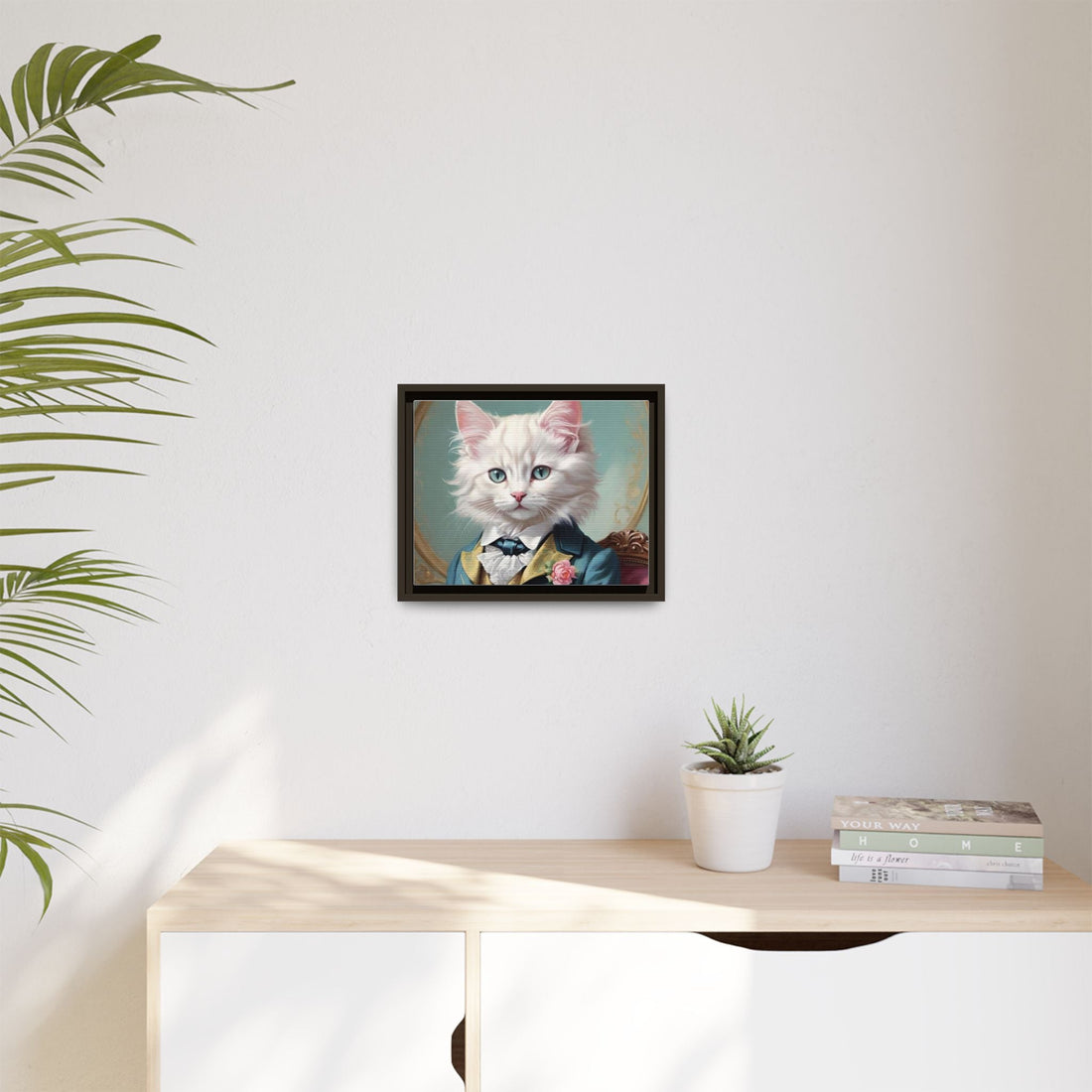 Framed Cat Portrait Art – Unique Wall Decor