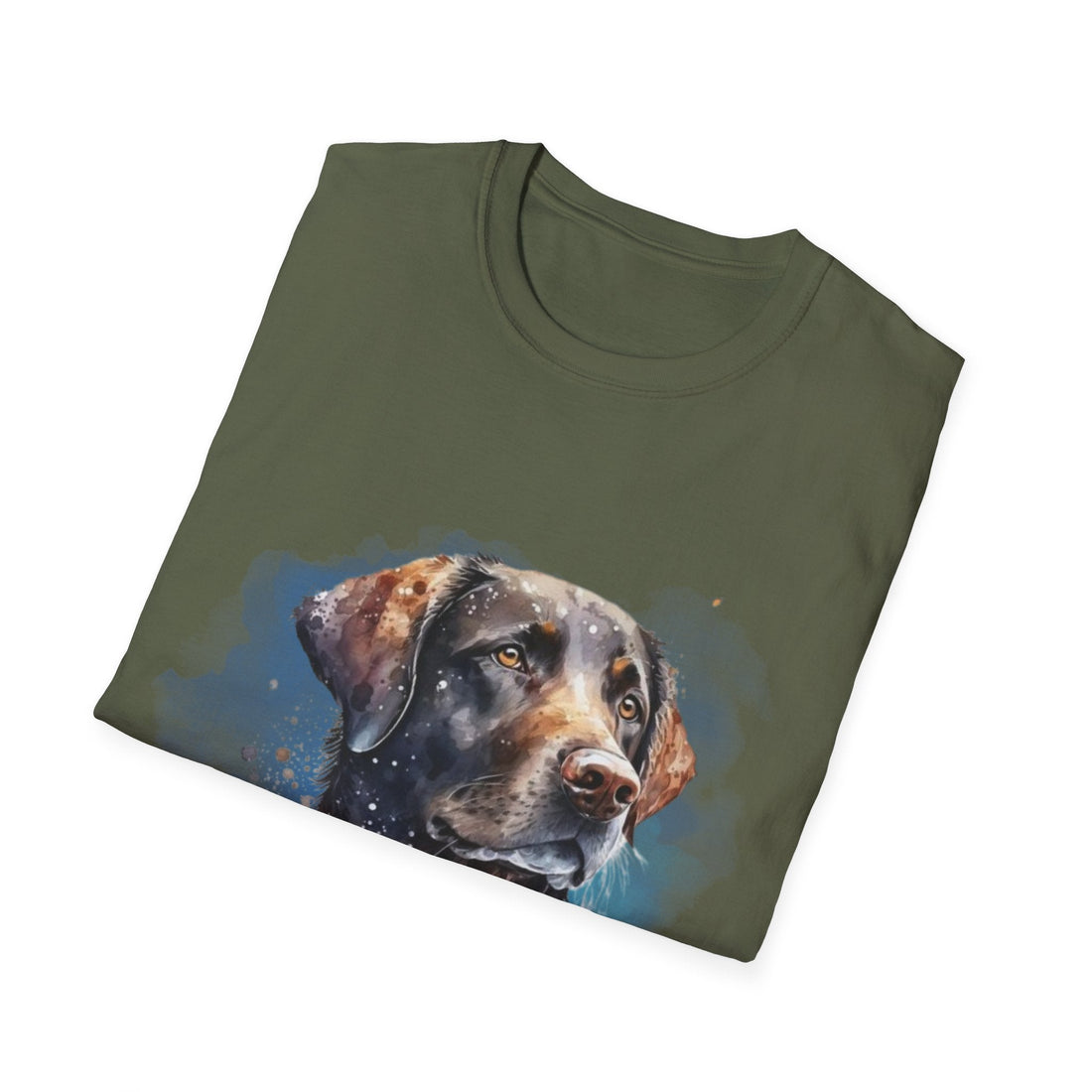 Watercolor Dog Art T-Shirt – Pet Lover Gift