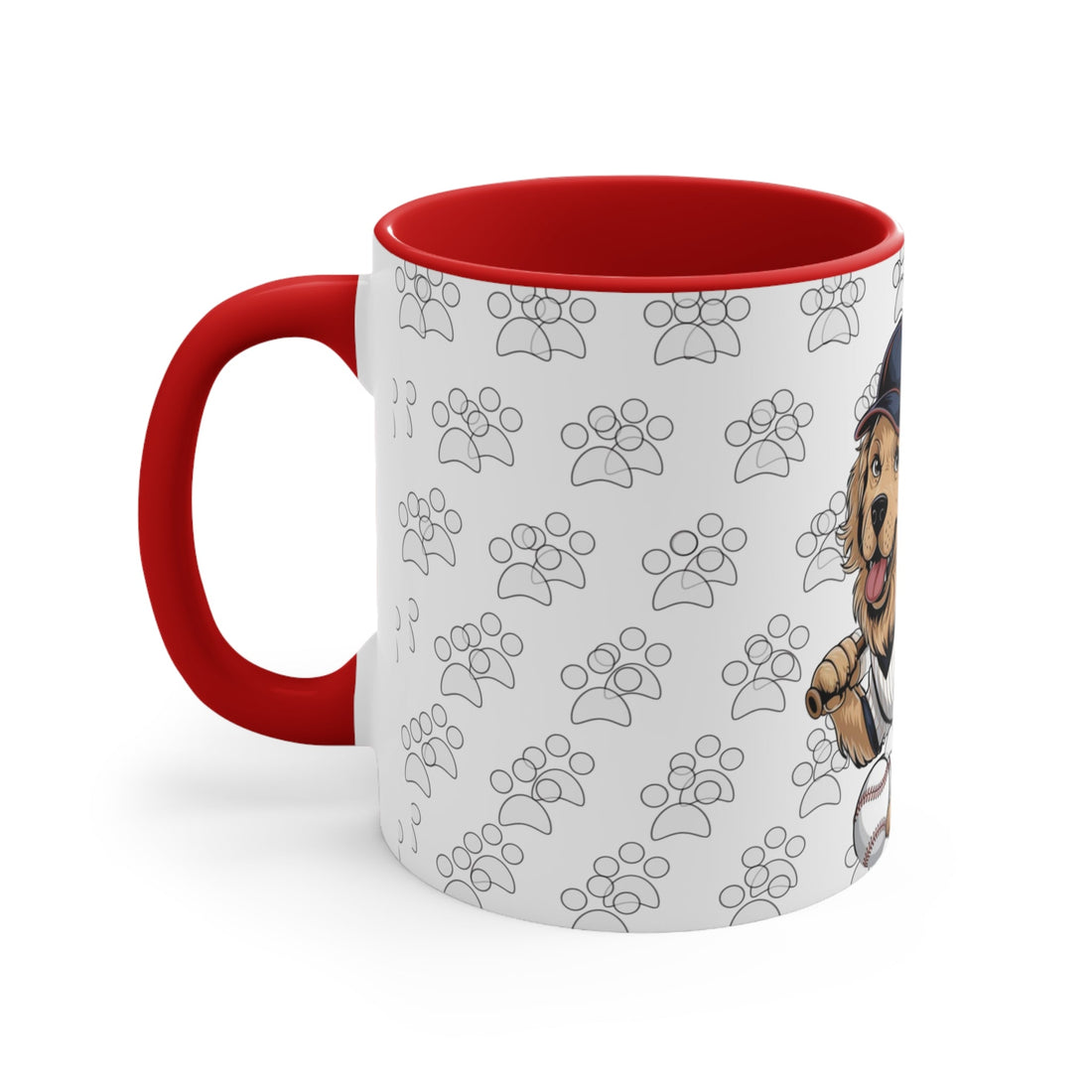 Playful Dog Accent Mug – Cute Pet Gift