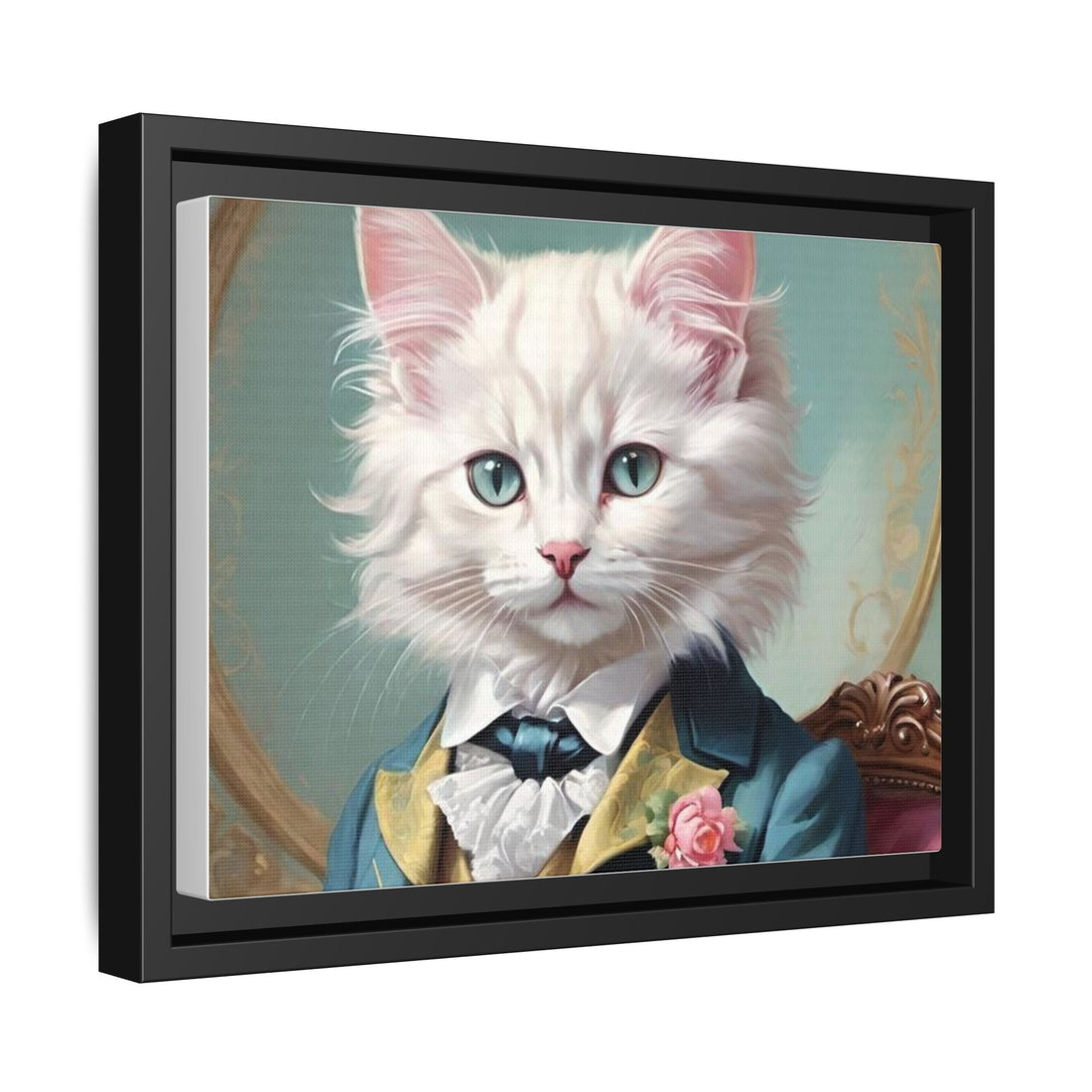 Framed Cat Portrait Art – Unique Wall Decor
