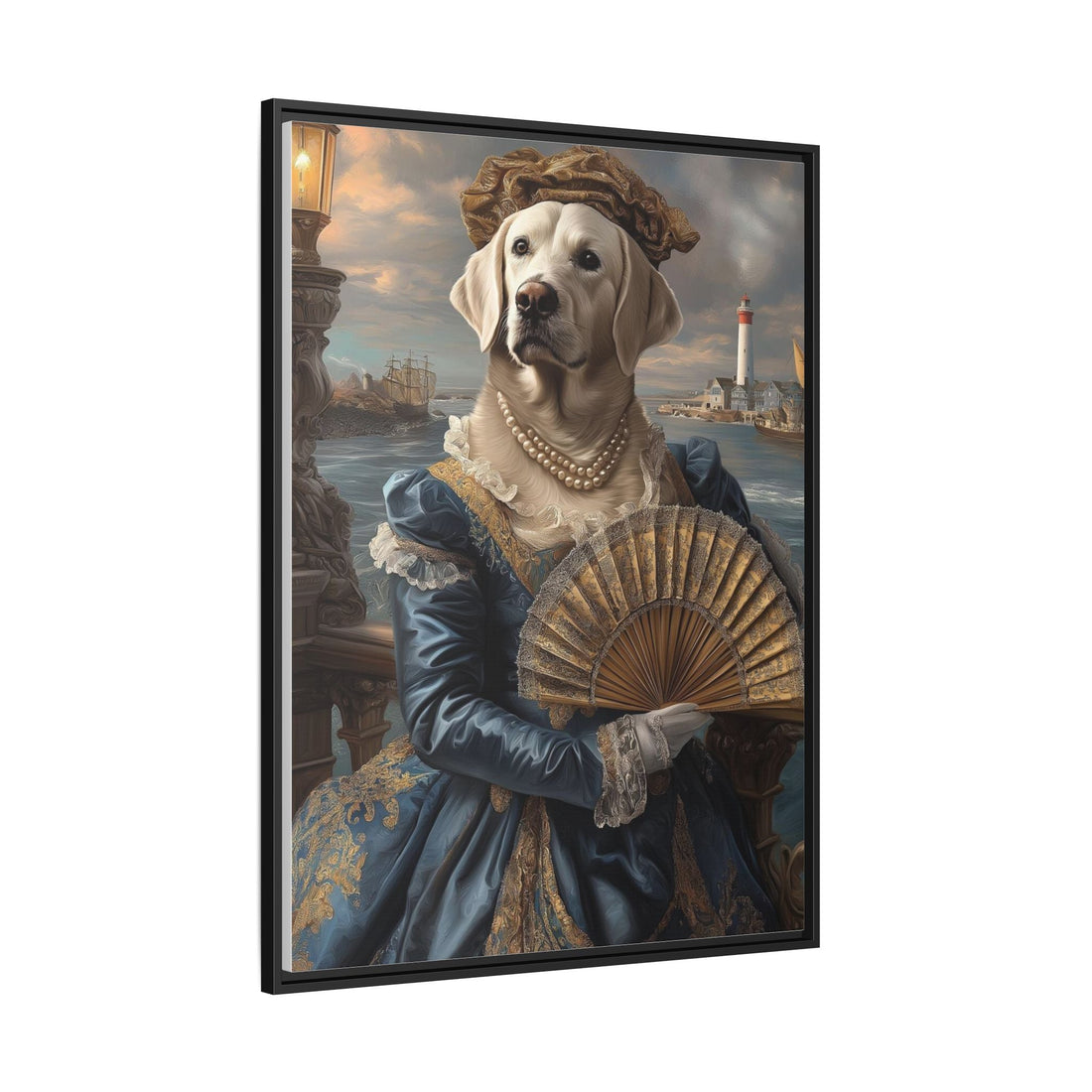 Whimsical Dog Portrait Canvas – Unique Pet Art