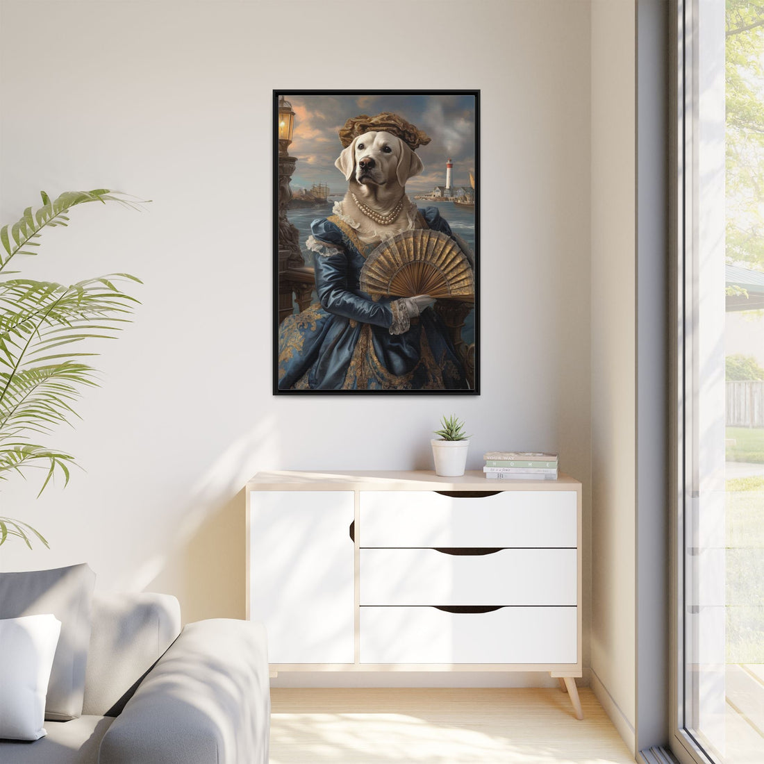 Whimsical Dog Portrait Canvas – Unique Pet Art