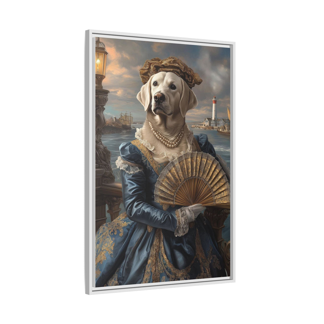 Whimsical Dog Portrait Canvas – Unique Pet Art