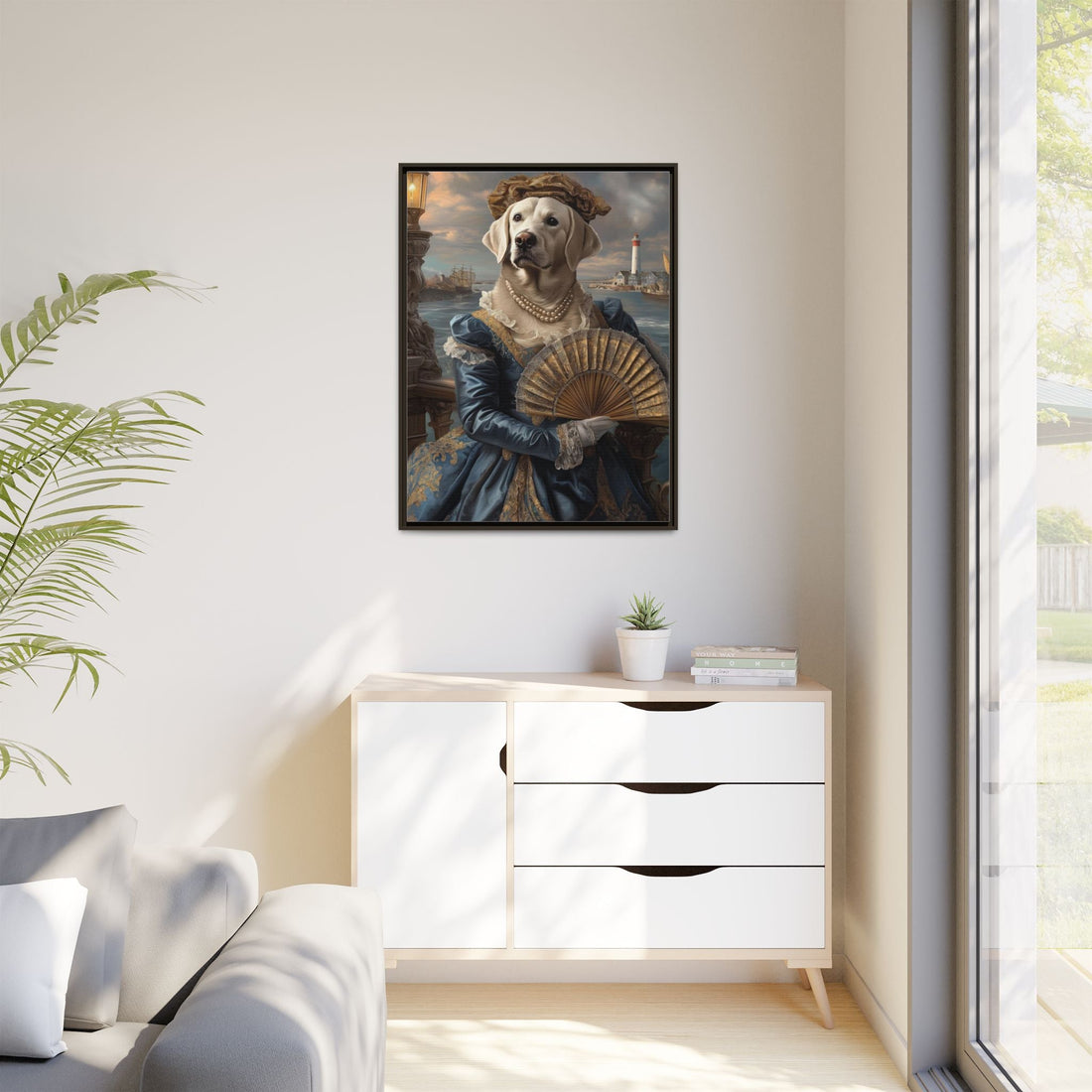 Whimsical Dog Portrait Canvas – Unique Pet Art