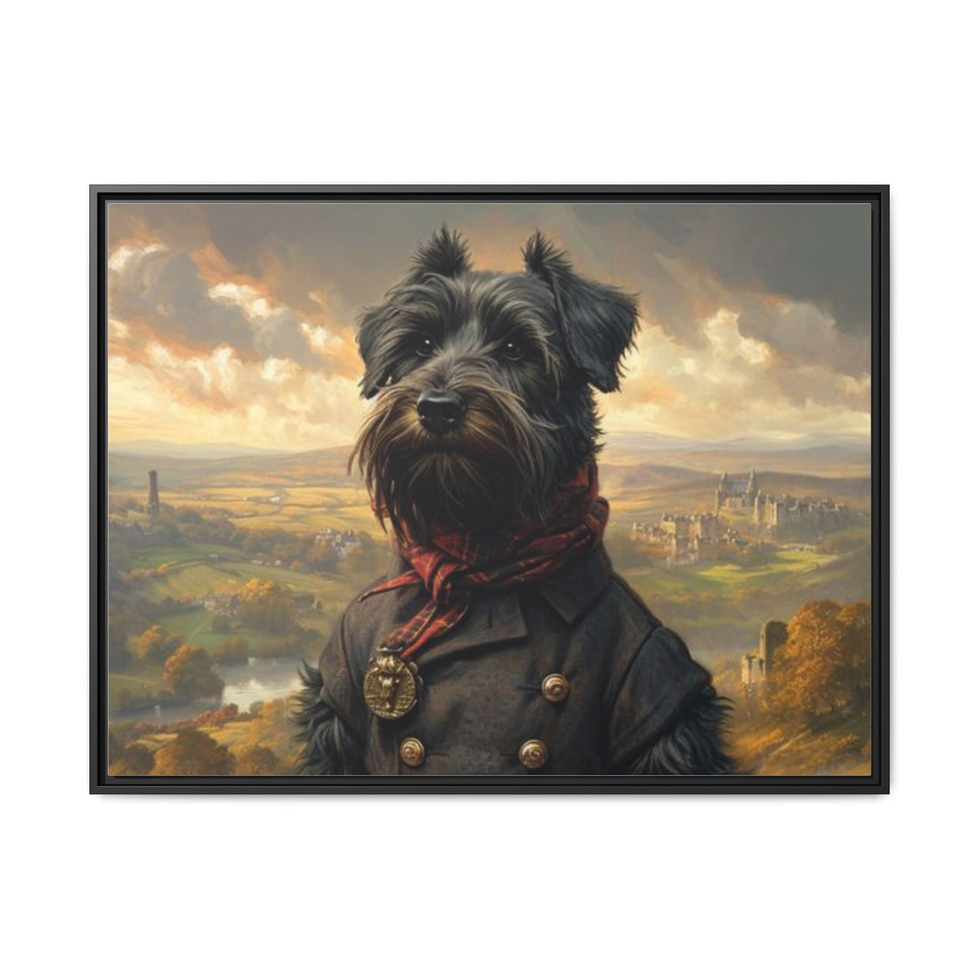 Framed Dog Portrait Canvas – Unique Wall Art