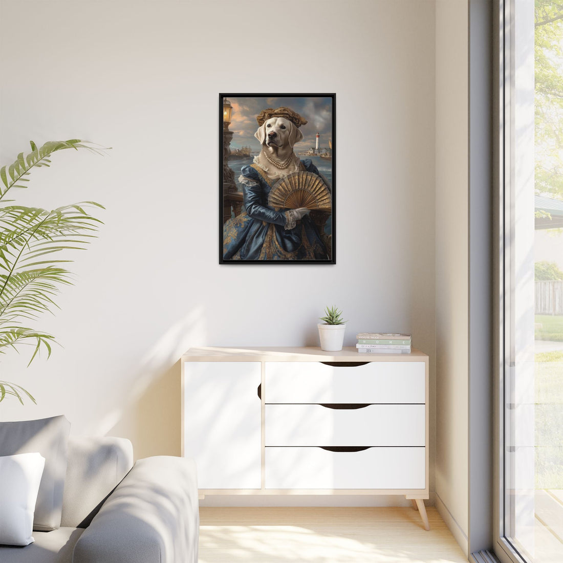 Whimsical Dog Portrait Canvas – Unique Pet Art