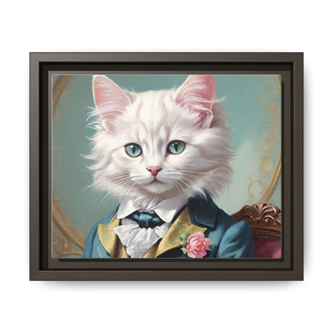 Framed Cat Portrait Art – Unique Wall Decor