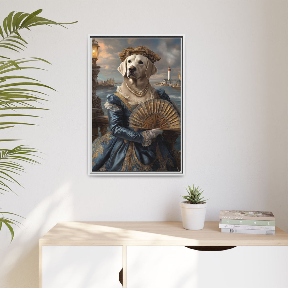 Whimsical Dog Portrait Canvas – Unique Pet Art