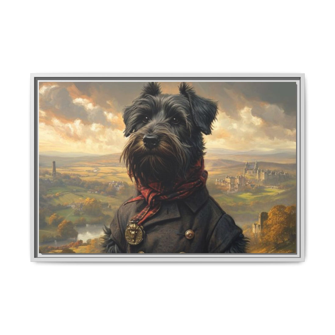 Framed Dog Portrait Canvas – Unique Wall Art