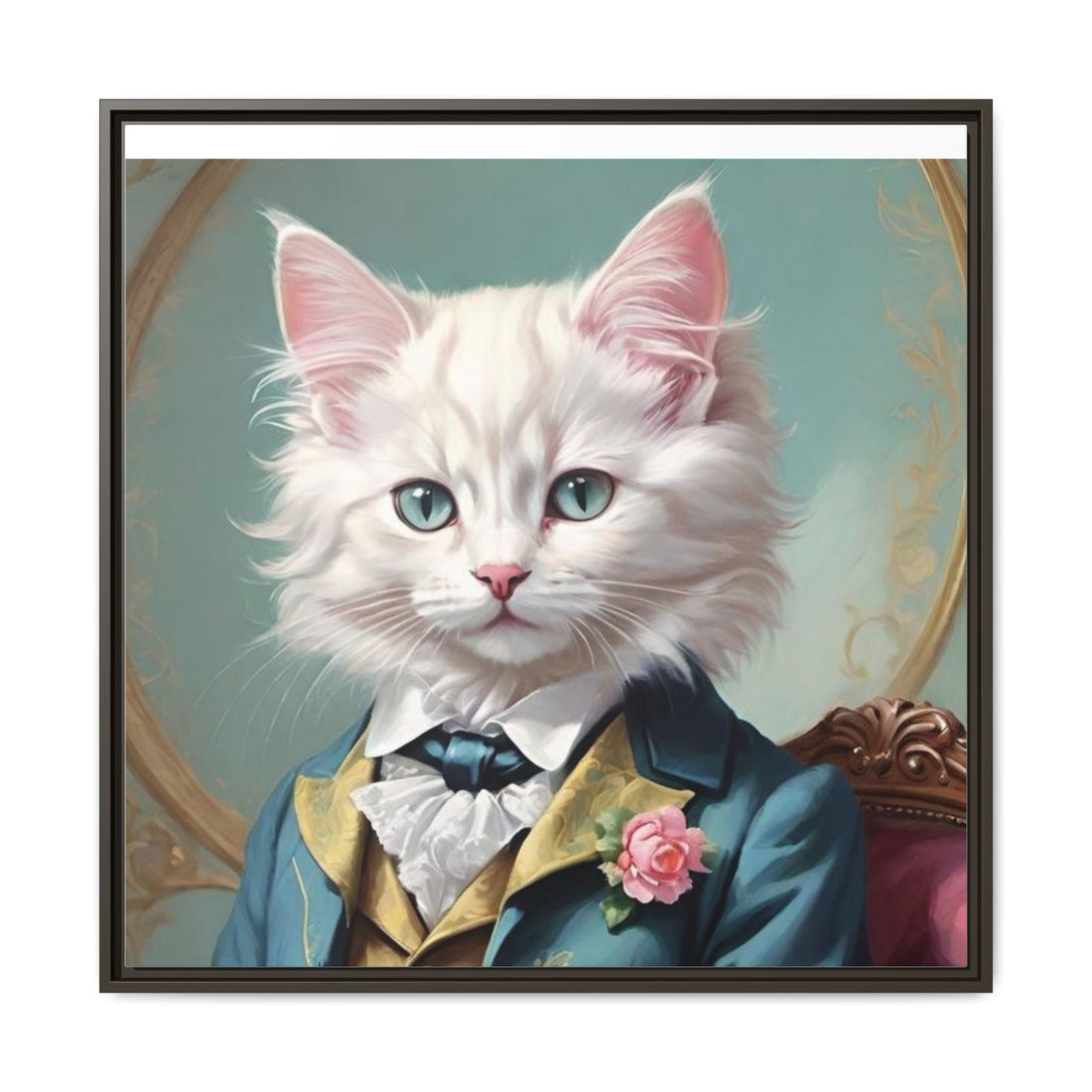 Framed Cat Portrait Art – Unique Wall Decor