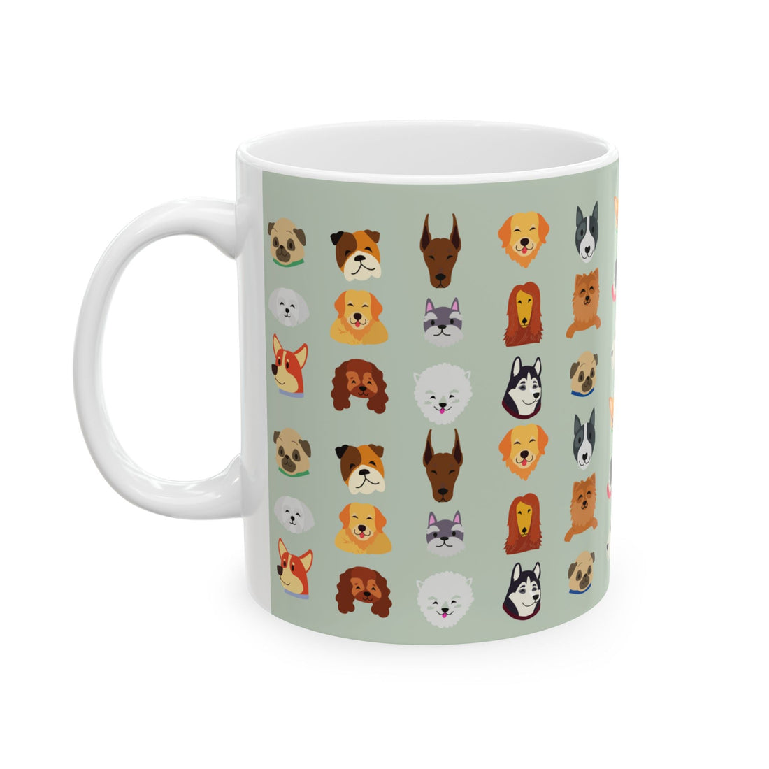 Cute Dog Breed Ceramic Mug – Dog Lover Gift