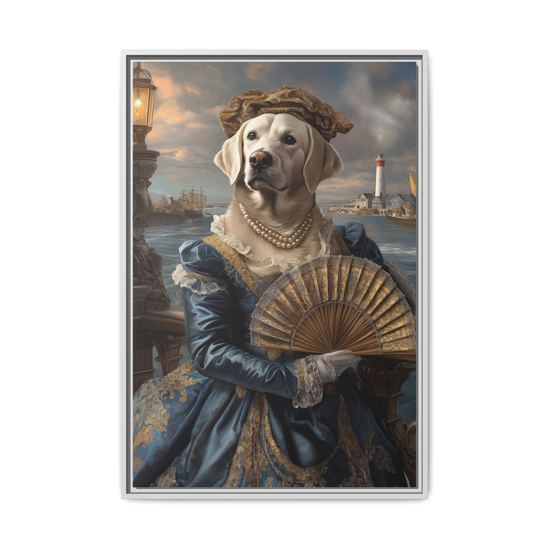 Whimsical Dog Portrait Canvas – Unique Pet Art