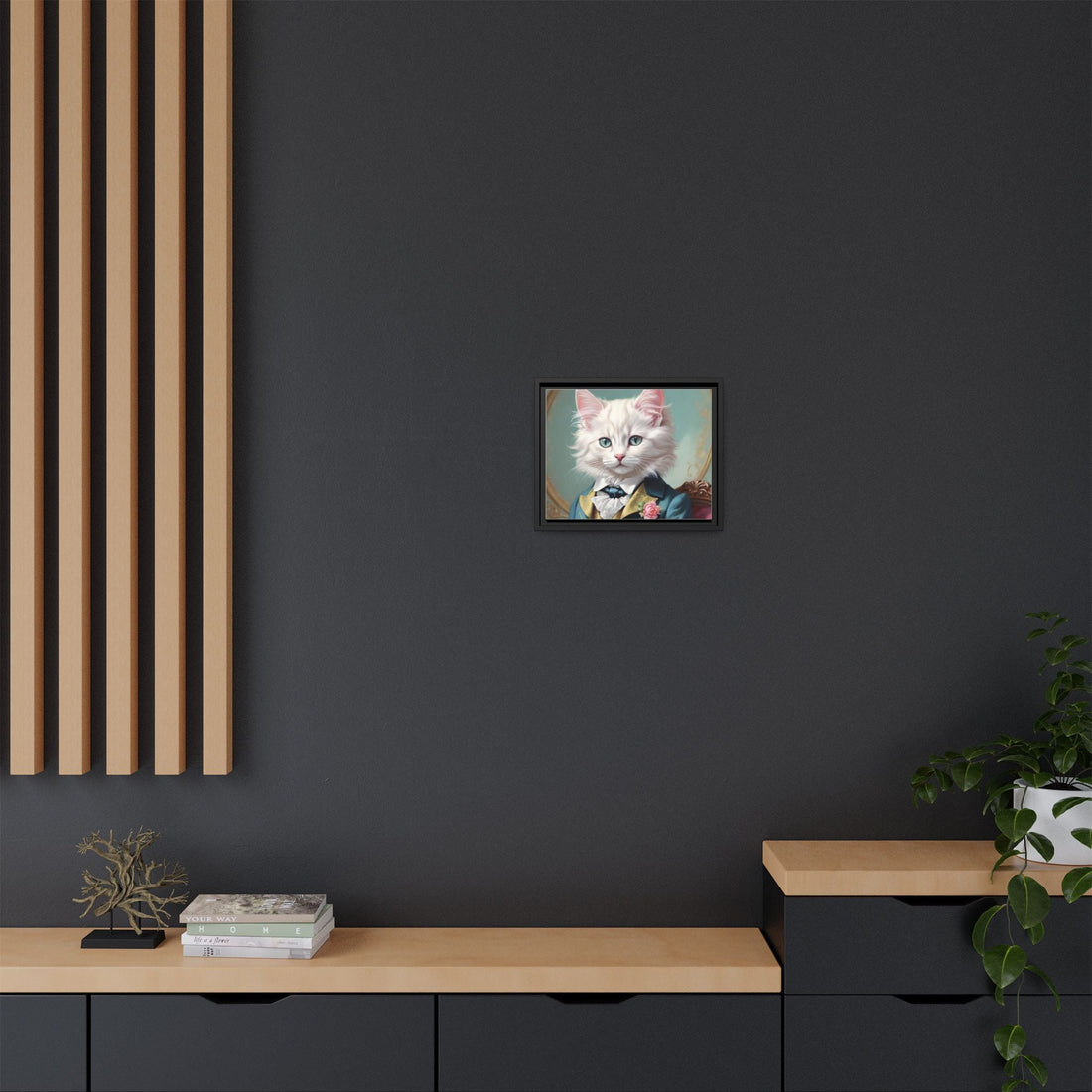 Framed Cat Portrait Art – Unique Wall Decor