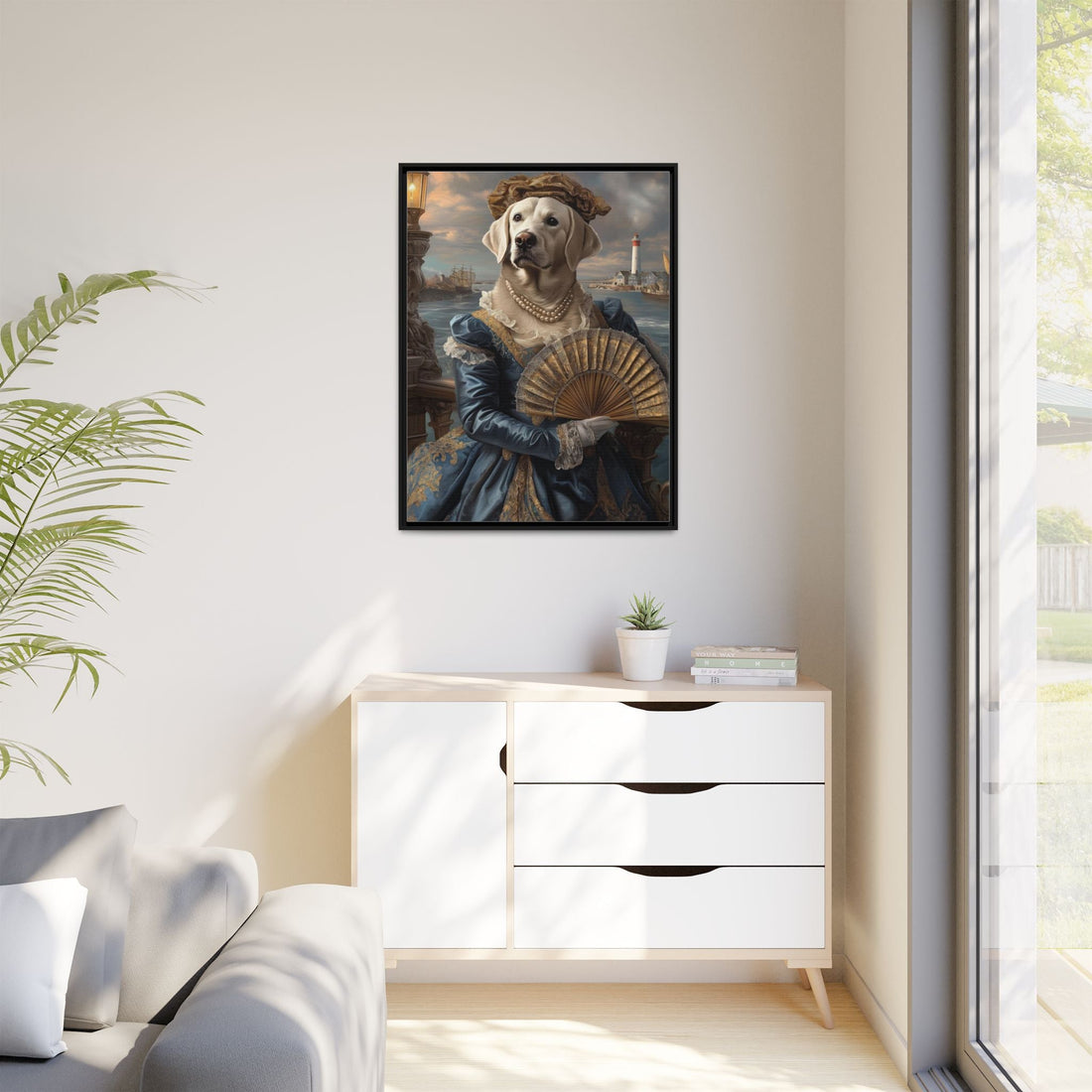 Whimsical Dog Portrait Canvas – Unique Pet Art