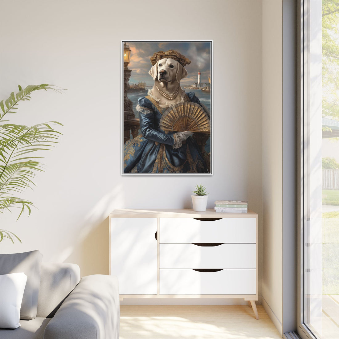 Whimsical Dog Portrait Canvas – Unique Pet Art